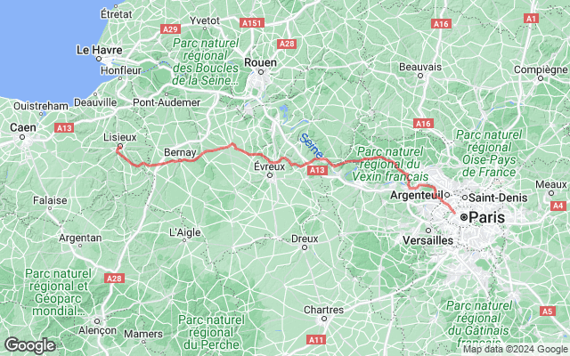 Paris → Lisieux