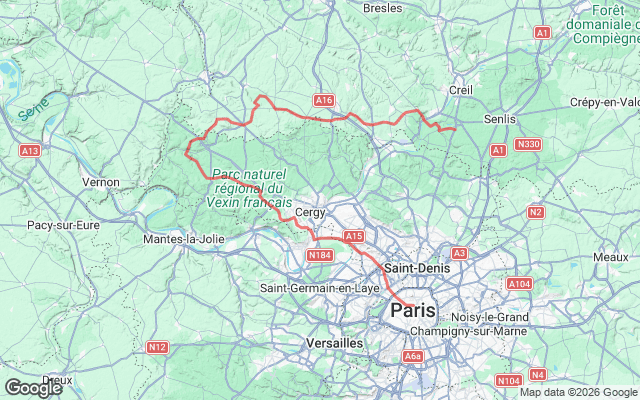 Paris → Chantilly