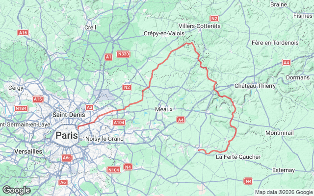 Paris → Coulommier