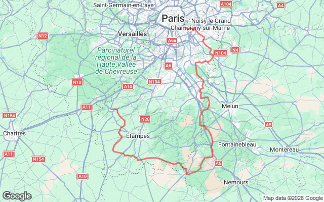 Paris → Dourdan