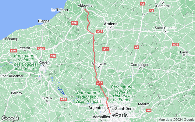 Paris → Abbeville